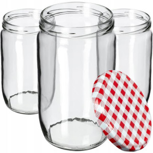 48x Słoik Szklany 720ml Na Przetwory Zakrętki Fi82