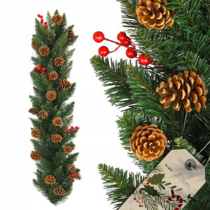 Girlanda Choinkowa Świąteczna 115 Cm Gęsta Szyszki