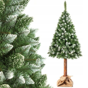 Choinka Na Pniu Sztuczna Diamentowa 160 Cm Sosna