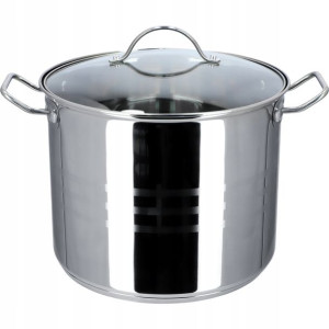 Garnek Stalowy Z Pokrywką Indukcja 28 Cm 13,5 L