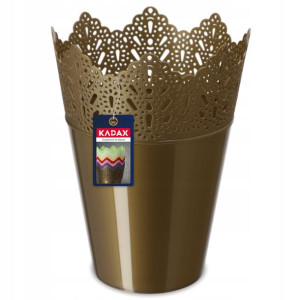 Doniczka Donica Na Kwiaty Osłonka 12cm Złota