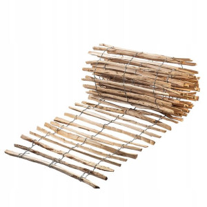 Płot Ogrodowy Leszczynowy Ogrodzenie 500x100 4-6cm