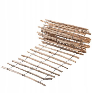 Płot Ogrodowy Leszczynowy Ogrodzenie 500x80 7-9cm
