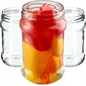 10x Słoiki 315ml Na Przetwory Dżem Miód Ogórki