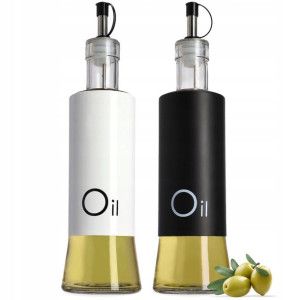 Butelka Szklana Na Oliwę Olej Dozownik 2 X 320ml