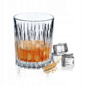Szklanka Do Whisky Drinków Szkło Bezbarwne 300ml