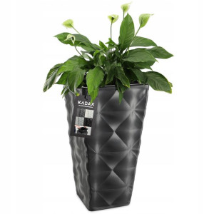 Doniczka Donica Z Wkładem Ogrodowa Antracyt 75cm