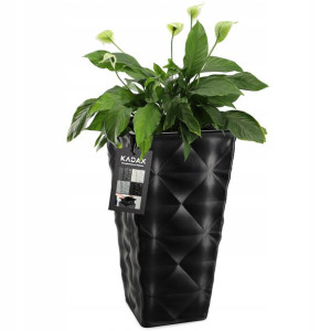 Doniczka Donica Z Wkładem Ogrodowa Czarna 75cm