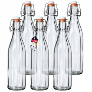 Butelka Szklana Z Korkiem Na Oliwę Sok 750ml 6szt