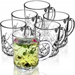 Szklanka Do Herbaty Kubek Szkło Zestaw 6szt 230 Ml