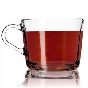 Szklanka Z Uchem Do Napojów Herbaty Kawy 270 Ml