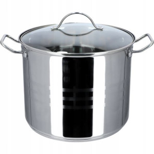 Garnek Stalowy Z Pokrywką Indukcja Bigos 26cm 11 L