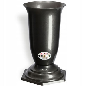 Wazon Flakon Na Cmentarz Grób Nagrobek Grafit 23cm