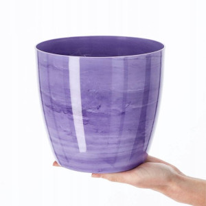Doniczka Osłonka Na Kwiaty Rośliny Fioletowa 18 Cm
