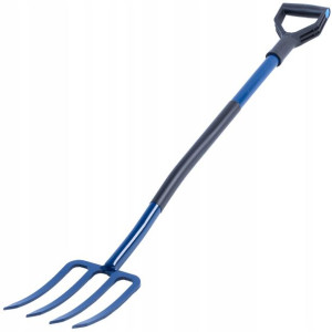 Widły Do Kopania 4-zębne Metalowe Trzonek 130 Cm