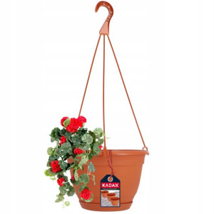 Doniczka Balkonowa Wisząca Z Podstawką 18 Cm Terra