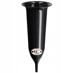 Wazon Flakon Na Cmentarz Grób Nagrobek Czarny 23cm