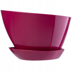 Doniczka Osłonka Z Podstawką Donica Amarant 14cm