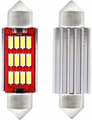 Żarówki Rurkowe Led Canbus C5w C10w 36mm 12/24v