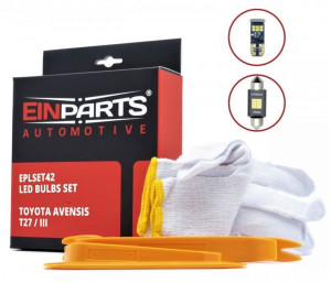 Zestaw Żarówek Led Do Wnętrza Toyota Avensis T27