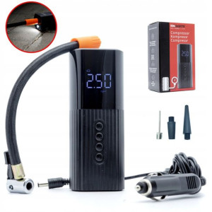 Kompresor Samochodowy Pompka Elektryczna 12v Led