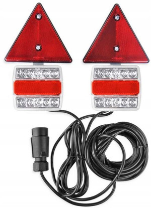 Tylne Światła Lampy Led Do Przyczepki Magnes 7,5m