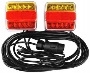 Tylne Światła Lampy Led Do Przyczepki Magnes 7,5m