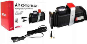 Kompaktowy Kompresor Samochodowy Amio 12v/230v
