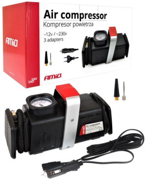 Kompaktowy Kompresor Samochodowy Amio 12v / 230v