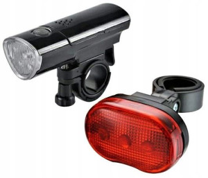 Lampki Rowerowe Led Na Rower Zestaw Przód+tył