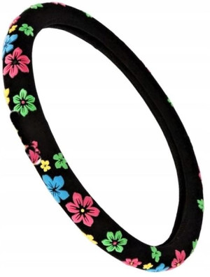 Pokrowiec Nakładka Na Kierownice Kwiatki M 37-39cm