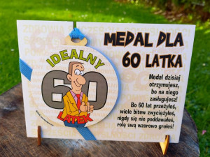 Medal dla mężczyzny na 60 urodziny. Super prezent