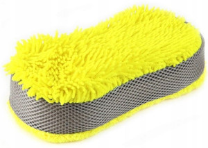 Gąbka Do Mycia Auta Samochodu Mikrofibra Detailing