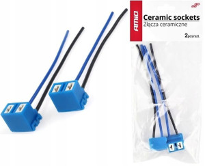 Gniazdo Wtyczka Kostka Ceramiczna Łamana H7 2szt.