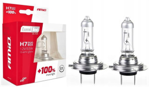 Amio Lumitec 2x H7 12v 55w Duo Box+100% Xenon Look