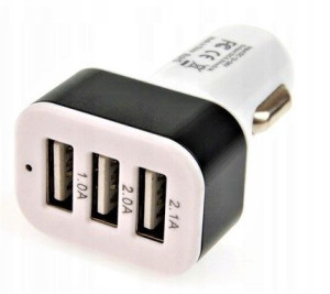 Ładowarka Samochodowa Uniwersalna 3x Usb