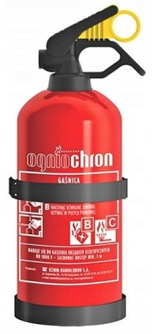 Gaśnica Ogniochron 1kg + wieszak 5 LAT GWARANCJI