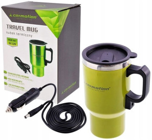 Podgrzewany Kubek Termiczny Czajniczek 450ml 12v