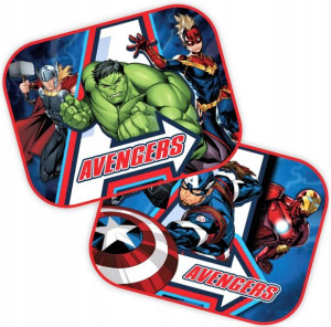 Zasłonka Boczna Przeciwsłoneczna Avengers 44x35