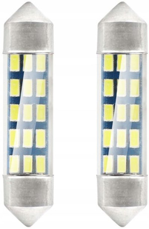 Żarówki Led C5w C10w Rurkowe 39mm 15xsmd 3014 12v