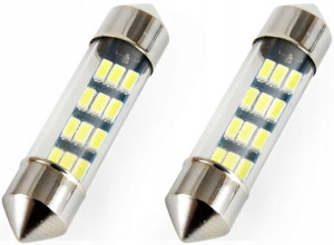 Żarówki Led C5w C10w Rurkowe 36mm 12xsmd 3014 12v