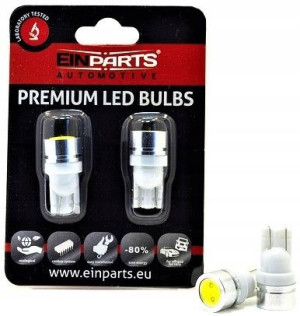 Żarówki Led 2x W5w T10 1w 6000k Biała Pozycyjne