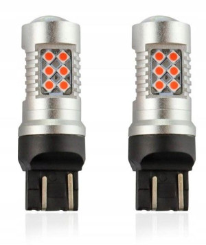 Żarówki Led Canbus 24smd W21/5w Czerwona Wr21/5w