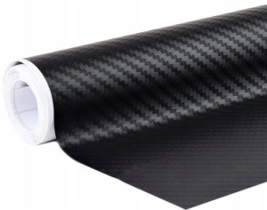 Folia Carbon 3d Karbon Okleina Czarna Samochodowa