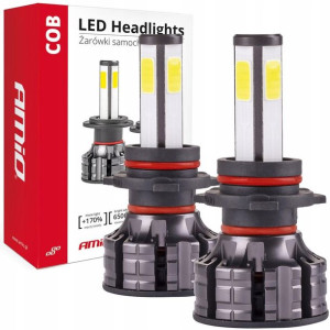 Żarówki Led Hb4 4cob 4side 12v/24v 6500k Ledy Amio