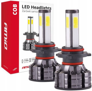 Żarówki Led Hb3 4cob 4side 12v/24v 6500k Ledy Amio