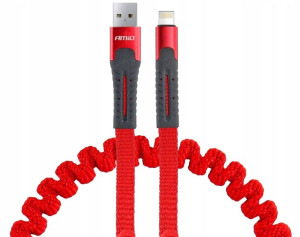 Kabel Spiralny Ładowarka Usb Apple Lighting 120cm