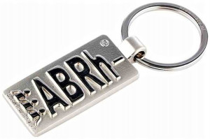 Metalowy Brelok Breloczek Symbol Grupy Krwi Abrh-