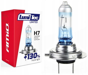 Żarówka H7 12v 55w Xenon Look +130% Amio Lumitec