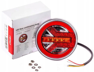 Tylna Lampa Tir Przyczepa Naczepa Laweta 12/24v E9